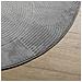 Tappeto IZA a Pelo Corto con Aspetto Scandinavo Grigio Ø 160 cm - Foto miniatura 4