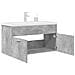 Mobile da Bagno con Lavabo Integrato e Rubinetto Grigio Cemento - Foto miniatura 3