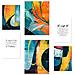 Set Di 6 Stampe Colori Astratti, Giallo, Arancione, Blu, Forme Con Illustrazioni Di Design Per Pareti, Stanze Di Casa, Negozi E Attività Commerciali A3 & A4 Senza Cornice - Foto miniatura 1