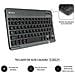 Tastiera Wireless SUB-KT2-BT0003  (Layout Spagnolo) Colore Rosso - Foto miniatura 6