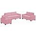 Set di divani 3 pz Rosa Velluto - Foto miniatura 1
