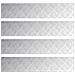 Dischi Quadrati 4 pcs Argento 100 x 20 cm Alluminio - Foto miniatura 1