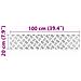 Dischi Quadrati 4 pcs Argento 100 x 20 cm Alluminio - Foto miniatura 8