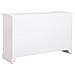 Credenza In Legno Bianco Con 3 Ante E 3 Cassetti 135x40x80,5h Cm - Foto miniatura 4