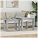 Set di Tavolini da Caffè 2 pcs Grigio cemento Legno multistrato - Foto miniatura 2