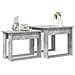 Set di Tavolini da Caffè 2 pcs Grigio cemento Legno multistrato - Foto miniatura 3