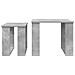 Set di Tavolini da Caffè 2 pcs Grigio cemento Legno multistrato - Foto miniatura 9