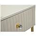 Set 2 Tavolini Alti Wedding Quadrati In Crema E Oro 45x45x90 E 40x40x70 Cm - Foto miniatura 6