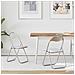 Sedia pieghevole 2 pcs Bianco e Grigio 48 x 43,5 x 81 cm - Foto miniatura 2