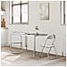 Sedia pieghevole 2 pcs Bianco e Grigio 48 x 43,5 x 81 cm - Foto miniatura 3