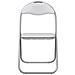 Sedia pieghevole 2 pcs Bianco e Grigio 48 x 43,5 x 81 cm - Foto miniatura 5