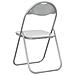 Sedia pieghevole 2 pcs Bianco e Grigio 48 x 43,5 x 81 cm - Foto miniatura 7