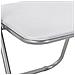 Sedia pieghevole 2 pcs Bianco e Grigio 48 x 43,5 x 81 cm - Foto miniatura 8