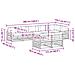 Set di divani da esterno con cuscino 8 pcs Naturale e Beige - Foto miniatura 8