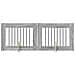 Cancello per cani con supporti 2 pcs Grigio Sonoma 80 x 60 cm - Foto miniatura 1