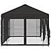 Gazebo con pareti laterali 6 x 3 m Antracite - Foto miniatura 4