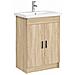 Lavabo da bagno Cromato 61 x 40 x 16,5 cm Metallo - Foto miniatura 2