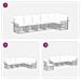 Set Divano da Giardino 6 pcs Grigio polyrattan - Foto miniatura 5