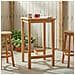 Tavolo da bar Naturale 60 x 60 x 105 cm Teak massello - Foto miniatura 2