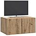 Mobile Porta TV da Muro Rovere Artigianale 59,5 x 41 x 30 cm - Foto miniatura 2