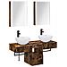 Set di Armadi da Bagno 5 pcs Rovere Fumo 43 x 11,5 x 60,5 cm - Foto miniatura 1