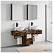 Set di Armadi da Bagno 5 pcs Rovere Fumo 43 x 11,5 x 60,5 cm - Foto miniatura 2