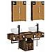 Set di Armadi da Bagno 5 pcs Rovere Fumo 43 x 11,5 x 60,5 cm - Foto miniatura 8