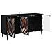 Mobile TV OMMEN 102 x 33 x 51 cm Rovere Nero - Foto miniatura 3