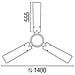 Faro Faro 33001 Bianco Ventilatore Da Soffitto Senza Luce Indus - Foto miniatura 3