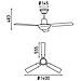 Ventilatore da Soffitto senza luce Indus - Foto miniatura 3