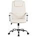 Sedia Da Ufficio Rivestita In Ecopelle Beige Winner - Foto miniatura 5