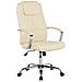 Sedia Da Ufficio Rivestita In Ecopelle Beige Winner - Foto miniatura 19