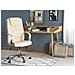 Sedia Da Ufficio Rivestita In Ecopelle Beige Winner - Foto miniatura 20