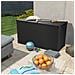Baule da Giardino Antracite 120x56x63 cm in Rattan PP - Foto miniatura 6