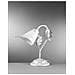 Lampada Da Tavolo Stle Classico In Metallo Bianco Spennellato Argento - Foto miniatura 2