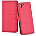Custodia Compatibile Con Htc Desire Eye In Rosso Carminio - Coperchio Protettiva Con Chiusura Magnetica, Funzione Stand E Tasca Per Le Carte - Foto miniatura 3