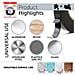 Ultra Strong Nero Nastro Biadesivo 25mm X 10m Perfetto Permanente Nastro Di Montaggio Per Automotive Cornici Sagomate Led Impermeabile Spessore 1mm Pe-foam Core - Foto miniatura 3