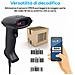 LETTORE PISTOLA BARCODE SCANNER USB - Foto miniatura 6