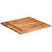 Piano Tavolo in Legno Massello di Acacia 25-27 mm 80x80 cm - Foto miniatura 2