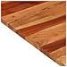Piano Tavolo in Legno Massello di Acacia 25-27 mm 80x80 cm - Foto miniatura 3