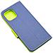 Maxy Custodia Book Orizzontale Silicone Case Per Apple Iphone 12 Pro Max Navi-lime - Foto miniatura 3