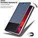 Custodia Compatibile Con Apple Iphone 12 Pro Max (6,7"" Zoll) In Blu Scuro Nero - Coperchio Protettiva Con Chiusura Magnetica, Funzione Stand E Tasca Per Le Carte - Foto miniatura 7