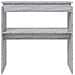 Tavolino Consolle Grigio Sonoma 80x30x80 Cm Legno Multistrato - Foto miniatura 2