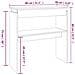 Tavolino Consolle Grigio Sonoma 80x30x80 Cm Legno Multistrato - Foto miniatura 4