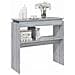 Tavolino Consolle Grigio Sonoma 80x30x80 Cm Legno Multistrato - Foto miniatura 6