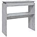 Tavolino Consolle Grigio Sonoma 80x30x80 Cm Legno Multistrato - Foto miniatura 1