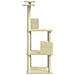 Albero Per Gatti Con Tiragraffi In Sisal Crema 141 Cm - Foto miniatura 4
