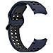 Cinturino In Silicone Per Orologio Darkblue  Samsung Galaxy Watch 3 41 Mm/4/4 Classic/5/5 Pro - Foto miniatura 1