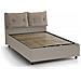 Letto Singolo Milena, Letto Contenitore Con Rivestimento In Ecopelle, 100% Made In Italy, Apertura Frontale, Adatto Per Materasso Cm 80x190, Tortora - Foto miniatura 2