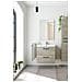 Mobile Sottolavabo Fontana, Mobiletto Per Bagno A 2 Cassetti, Armadietto Sospeso Con Specchio, Lavabo Non Incluso, 60x45h57 Cm, Rovere - Foto miniatura 1